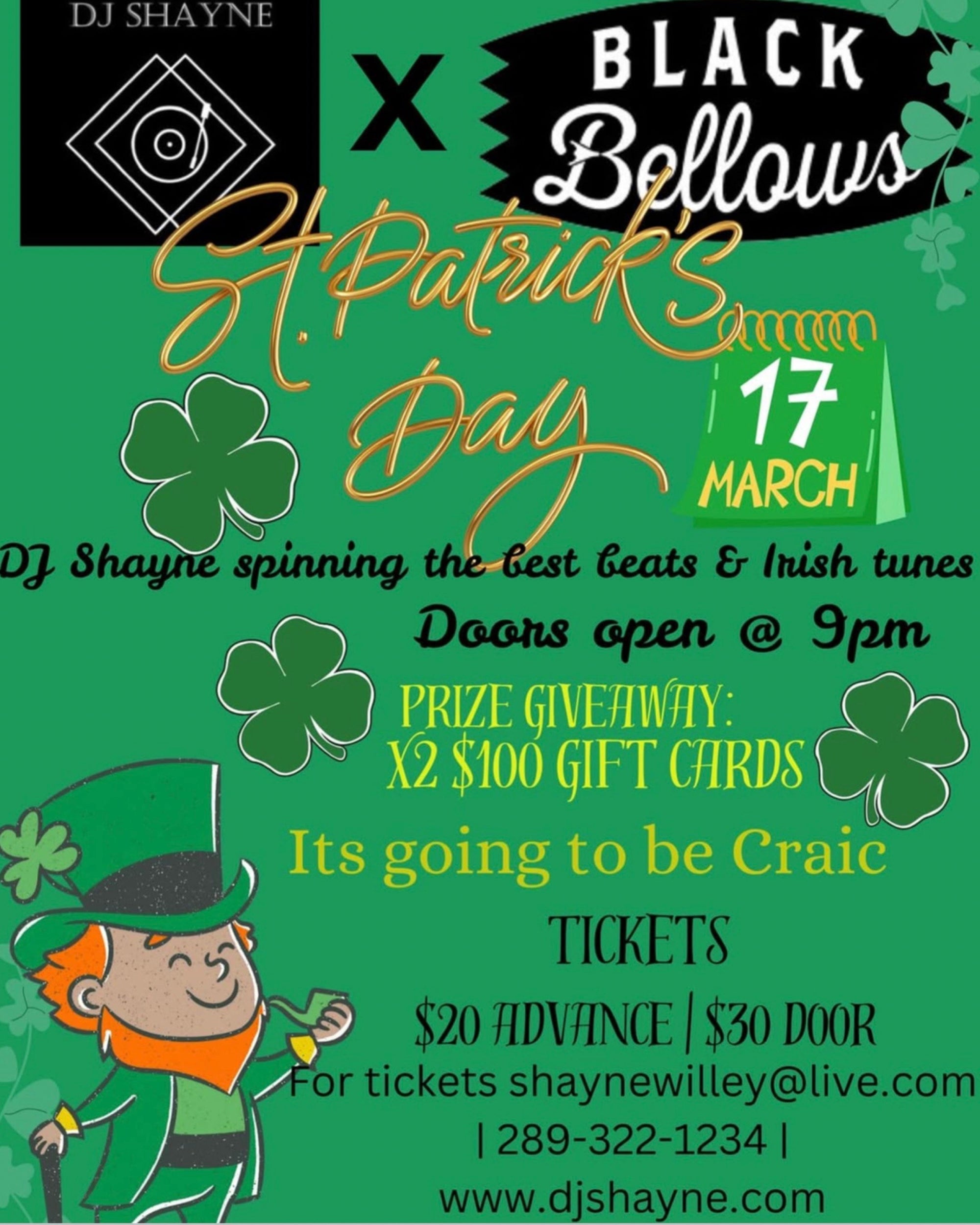 DJ Shayne St Patrick's Day Party