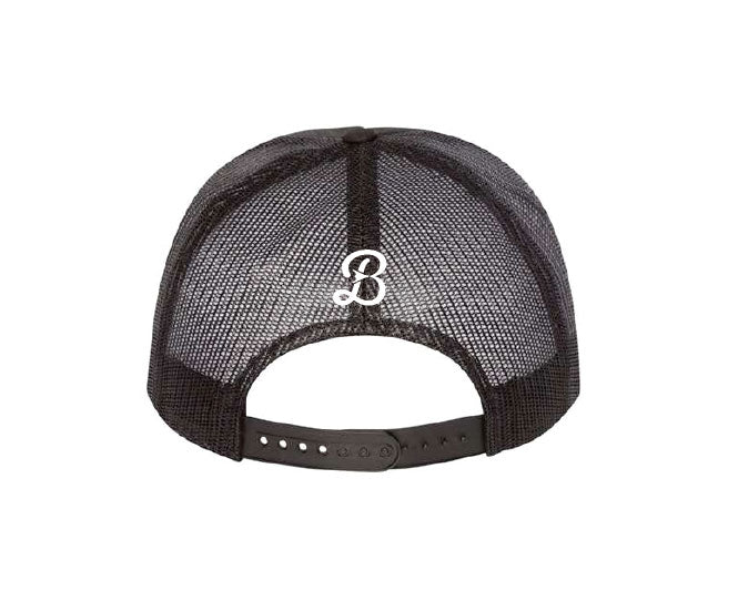 Black Bellows Big Buck Flat Brim Hat