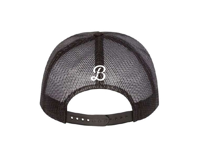 Black Bellows Forge Ahead Flat Brim Hat