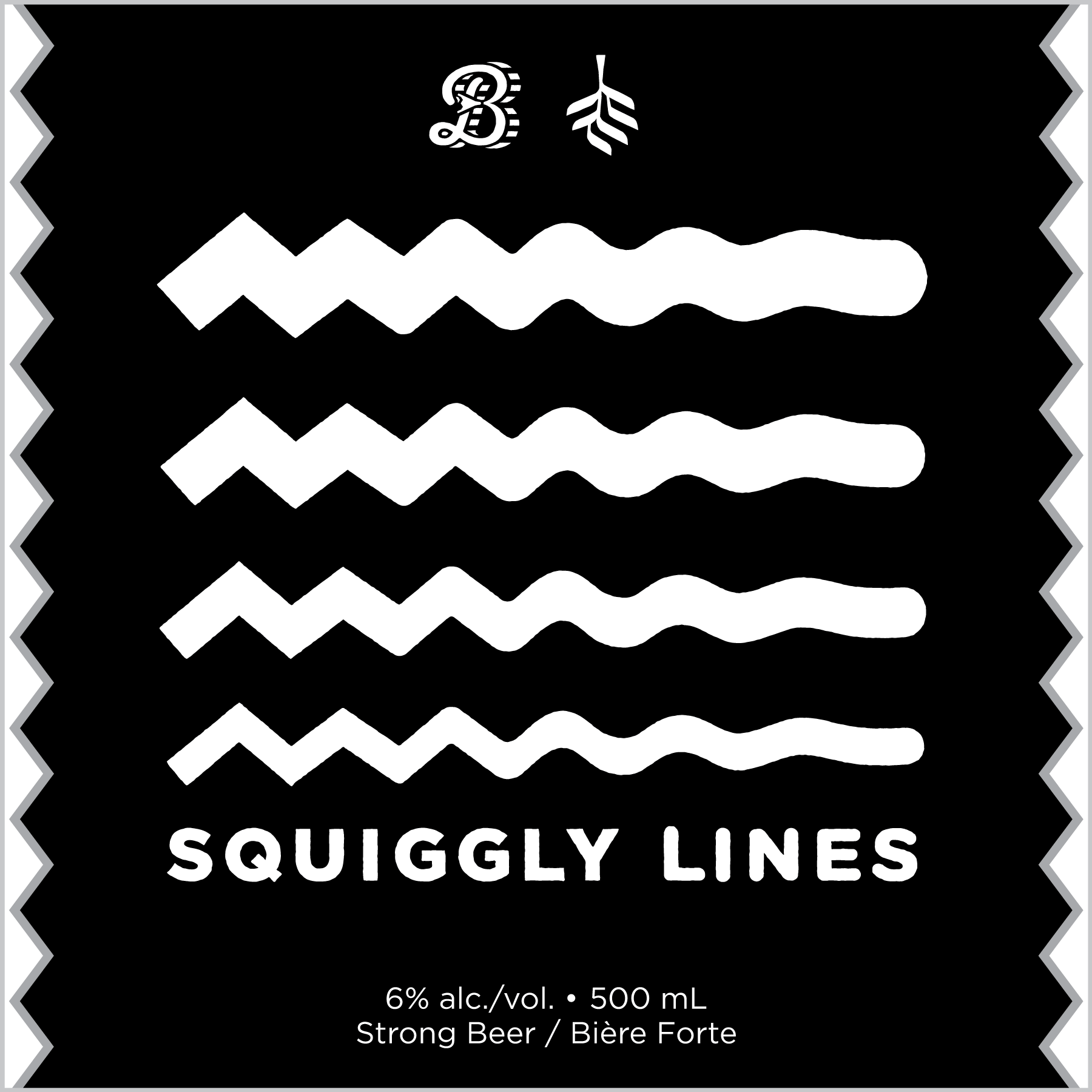 Squiggly Lines Black Bellows Brewing Company